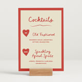 "Big Heart Wedding" - Bar Signs in Cherry by Ani Somi - In Use