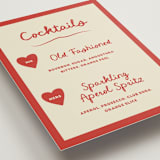 "Big Heart Wedding" - Bar Signs in Cherry by Ani Somi - Detail
