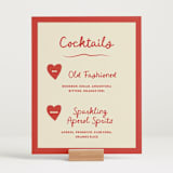 "Big Heart Wedding" - Bar Signs in Cherry by Ani Somi - In Use