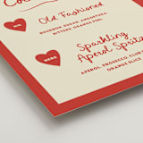 "Big Heart Wedding" - Bar Signs in Cherry by Ani Somi - Detail