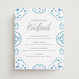 "Almafi" - Bar Signs in Cerulean by Itsy Belle Studio - Front