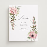 "Timeless Blooms" - Bar Signs in Peony by Susan Moyal - Front