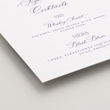 "watercolor flowers crest" - Bar Signs in Dusty Blue by Cass Loh - Detail