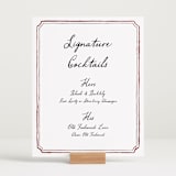 "Handwritten" - Bar Signs in Wine by Cass Loh - In Use