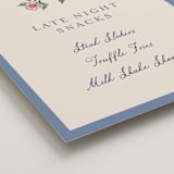 "A wedding in Low Country" - Bar Signs in Cornflower by Chris Griffith - Detail