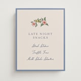 "A wedding in Low Country" - Bar Signs in Cornflower by Chris Griffith - Front