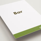 "Portrait Custom" - Bar Signs in Charcoal by Minted Custom - Detail
