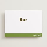 "Landscape Custom" - Bar Signs in Charcoal by Minted - Front