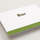 "Landscape Custom" - Bar Signs in Charcoal by Minted - Detail