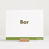 "Landscape Custom" - Bar Signs in Charcoal by Minted - In Use
