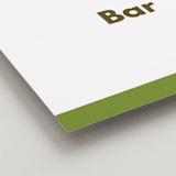 "Landscape Custom" - Bar Signs in Charcoal by Minted - Detail