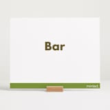 "Landscape Custom" - Bar Signs in Charcoal by Minted - In Use