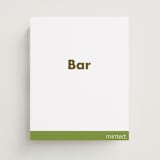 "Portrait Custom" - Bar Signs in Charcoal by Minted - Front