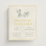 "Coastal Drift" - Bar Signs in Caribbean Citrus by Pixel and Hank - Front