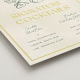 "Coastal Drift" - Bar Signs in Caribbean Citrus by Pixel and Hank - Detail