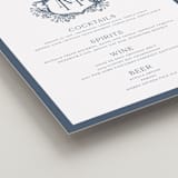 "Hummingbird Botanicals" - Bar Signs in Provincial Blue by Erin Deegan - Detail