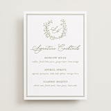 "Garden Script" - Bar Signs in Pistachio by Katherine Moynagh - Front