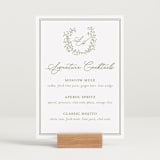 "Garden Script" - Bar Signs in Pistachio by Katherine Moynagh - In Use