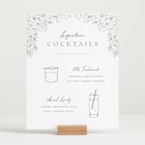 "Delicate Vines" - Bar Signs in Periwinkle by Kristen Smith - In Use