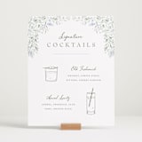 "Delicate Vines" - Bar Signs in Periwinkle by Kristen Smith - In Use