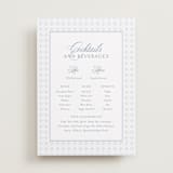 "Coastal Charm" - Bar Signs in Dusty Blue by Jennifer Postorino - Front