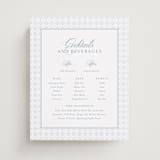 "Coastal Charm" - Bar Signs in Dusty Blue by Jennifer Postorino - Front