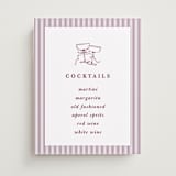"Classic Stripe" - Bar Signs in Plum by Charter Oaks Creative - Front