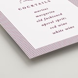 "Classic Stripe" - Bar Signs in Plum by Charter Oaks Creative - Detail
