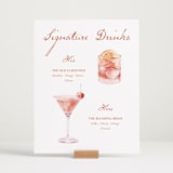 "Sip & Celebrate" - Bar Signs in Tangerine by Celine Nguyen - In Use
