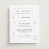 "signature cocktails" - Bar Signs in Orchid by Laura Hamm - Front