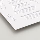 "signature cocktails" - Bar Signs in Orchid by Laura Hamm - Detail