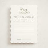 "Adventure" - Baby Shower Activity Cards in Sage by Petra Kern - Front