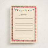 "Illustrated Circus Theme with Juggling Bear" - Baby Shower Activity Cards in Crimson by Noun New York - Front