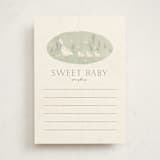 "Cottage Baby" - Baby Shower Activity Cards in Cream by Kiersten Garner - Front