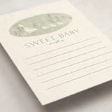 "Cottage Baby" - Baby Shower Activity Cards in Cream by Kiersten Garner - Detail