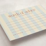 "we're having a party" - Baby Shower Activity Cards in Powder Blue by Ellen Schlegelmilch - Detail
