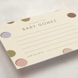 "block letters" - Baby Shower Activity Cards in Muted by Ellen Schlegelmilch - Detail