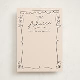 "Oh Bebe" - Baby Shower Activity Cards in Blush by Ashley Iwafuchi - Front