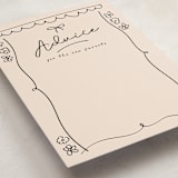 "Oh Bebe" - Baby Shower Activity Cards in Blush by Ashley Iwafuchi - Detail