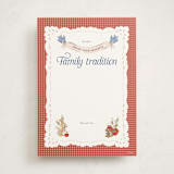 "Disney Woodland Gingham" - Baby Shower Activity Cards in Apple by Erin L. Wilson - Front