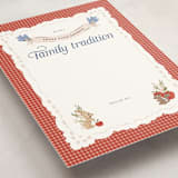 "Disney Woodland Gingham" - Baby Shower Activity Cards in Apple by Erin L. Wilson - Detail