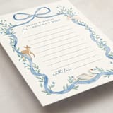 "Ribbon Garden" - Baby Shower Activity Cards in Blueberry by Elly - Detail