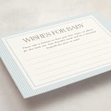 "Sweet Stripes" - Baby Shower Activity Cards in Sky Blue by Lucrecia Caporale - Detail