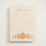 "Little pumpkin" - Baby Shower Activity Cards in Latte by Creo Study - Front