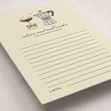 "Espresso" - Baby Shower Activity Cards in Cream by Jennifer Lew - Detail