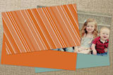"Good with Words" - Business Cards in Orange by Lori James - Back of Card Options