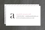"Simple and Pretty" - Business Cards in Petal by Up Up Creative - Front