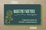 "Riviera" - Business Cards in Mustard by Betsy McElwee - Front