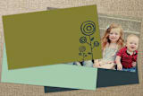 "Riviera" - Business Cards in Mustard by Betsy McElwee - Back of Card Options