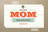"I'm A Mom" - Business Cards in Apricot by chica design - Front